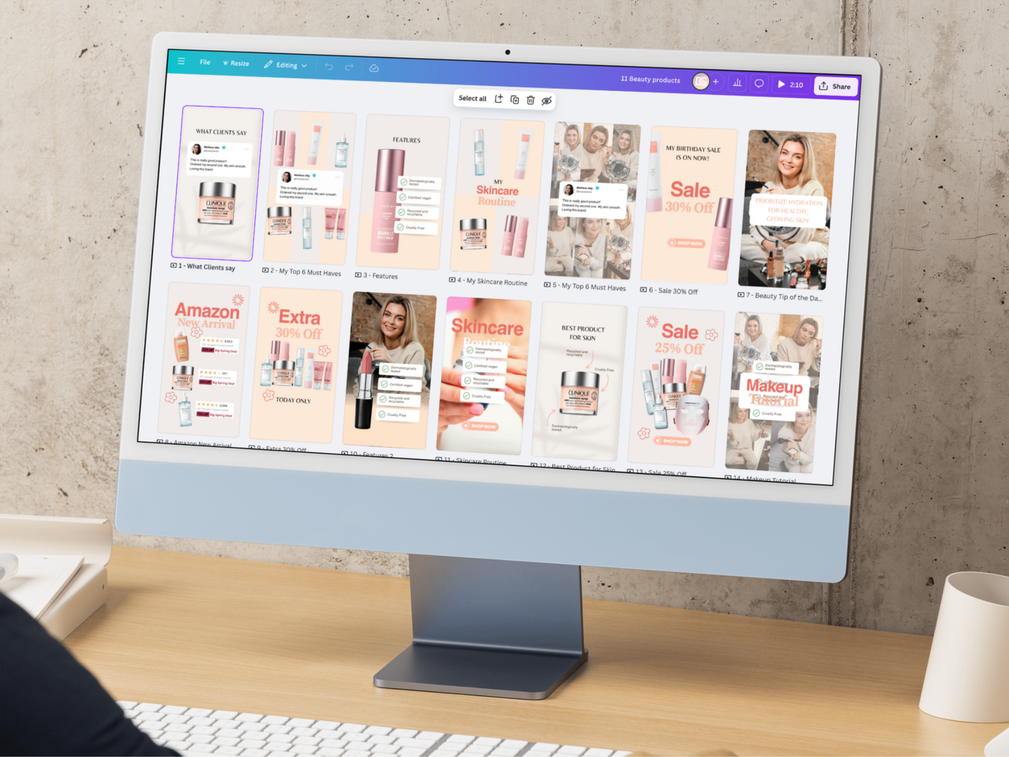 20 Canva Video Templates - Beauty Products