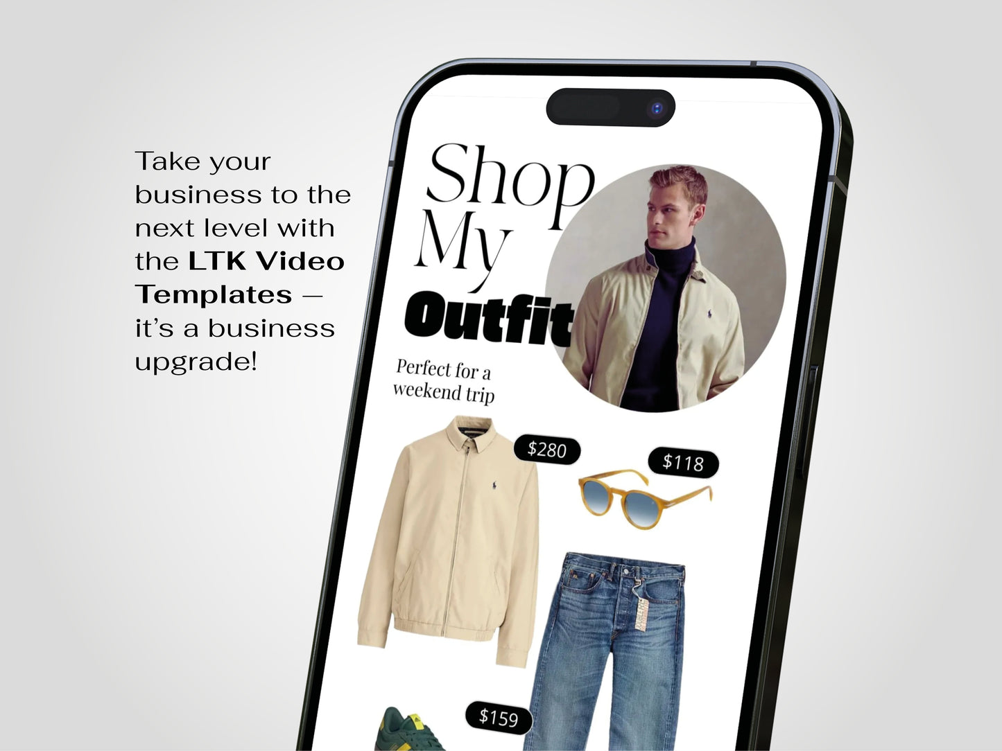LTK Canva video Template Influencer Men Fashion