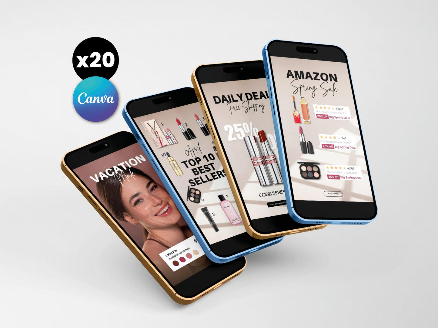 20 LTK Canva Video Templates – Beauty and Makeup | Best Sellers Edition