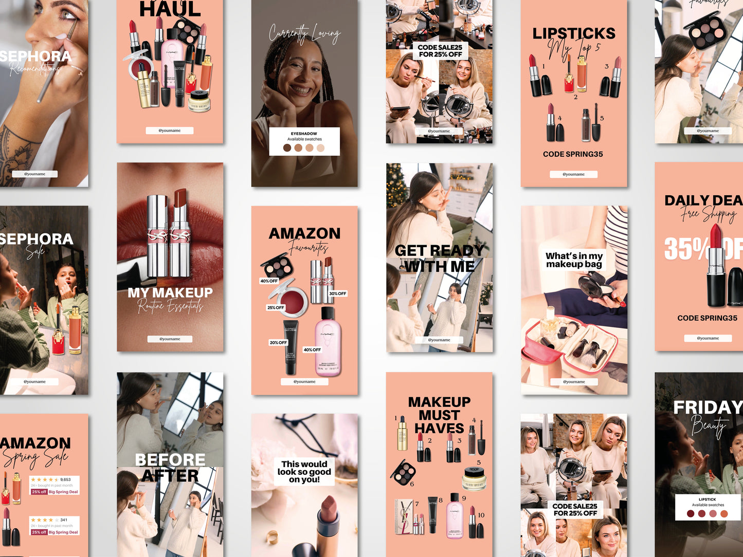 LTK Canva 20 Video Templates – Influencer | Beauty & Makeup Edition