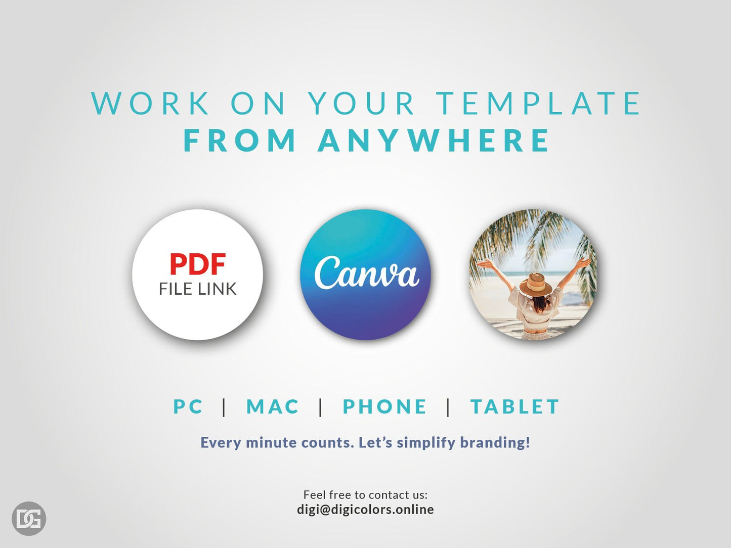 Editable Canva template, DIY social media kit Canva design, Linkedin YouTube Facebook templates, customizable banner posts and profile photo