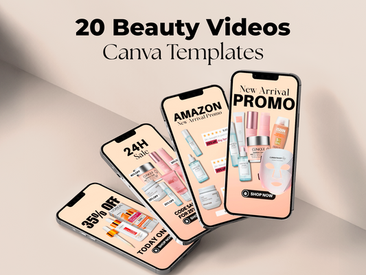 20 Canva Video Templates - Beauty Products