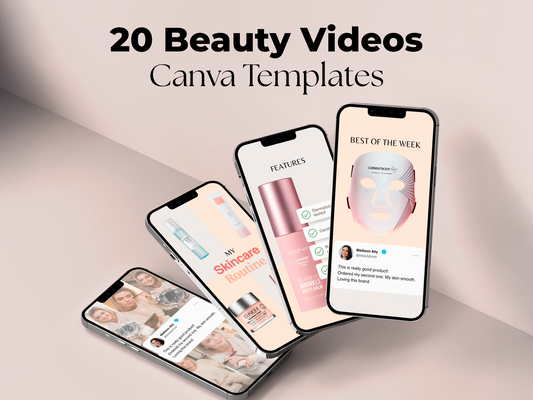 20 Canva Video Templates - Beauty Products
