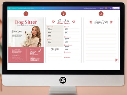 Dog Sitter Resume Kit - Professional Canva Template