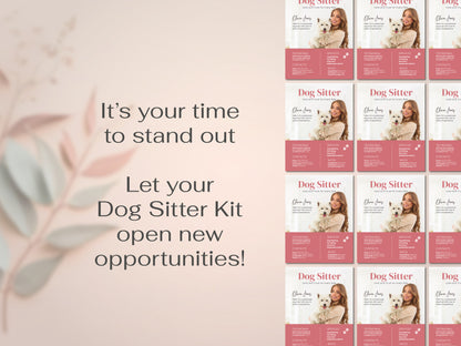 Dog Sitter Resume Kit - Professional Canva Template