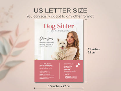 Dog Sitter Resume Kit - Professional Canva Template