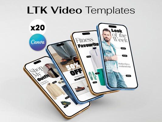 LTK Canva video Template Influencer Men Fashion