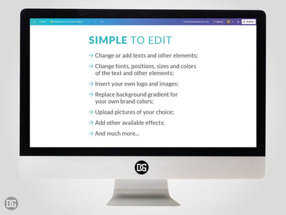 Editable Canva template, DIY social media kit Canva design, Linkedin YouTube Facebook templates, customizable banner posts and profile photo