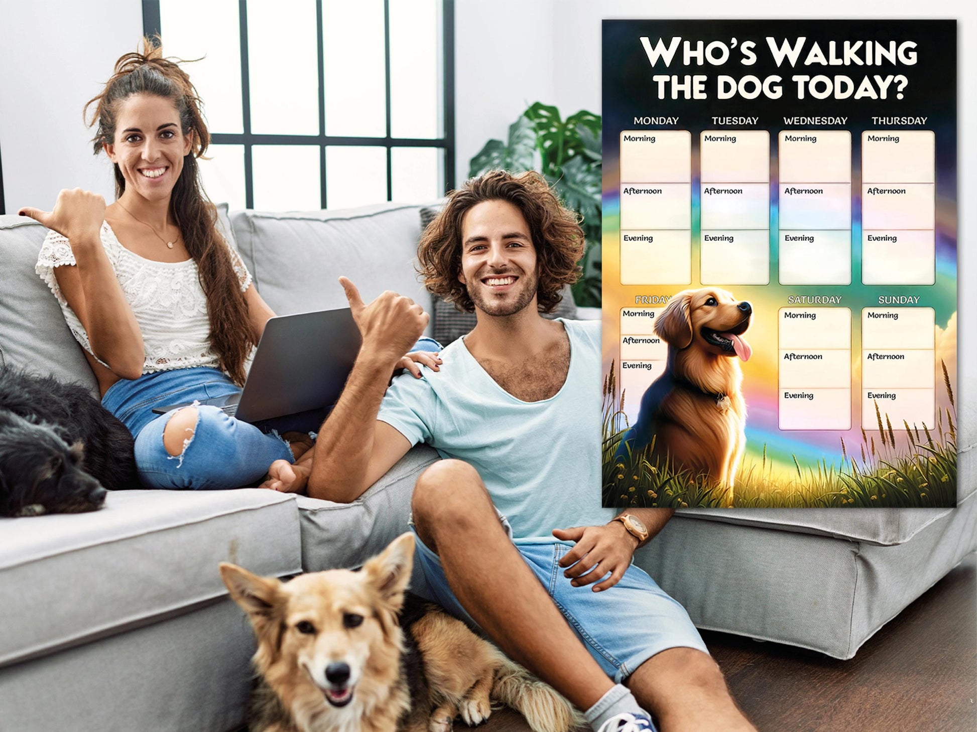 Dog Weekly Planner Pet sitting record walking training Printable Instant Digital Download pdf easy fulfillment Notes schedule care familly